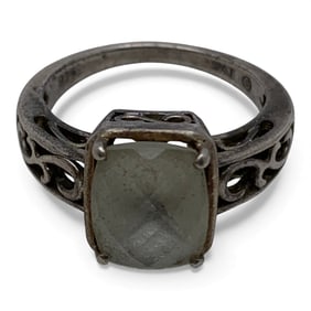 Sterling Silver Ring With Stone
