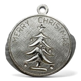 Sterling Silver Merry Christmas Pendant
