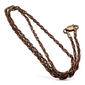 Sterling Silver Bronze Tone Necklace