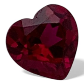 Faceted Dark Pink Ruby Gemstone
