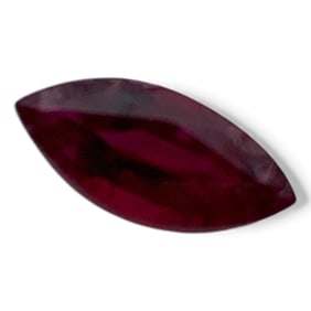 Faceted Dark Pink Ruby Gemstone