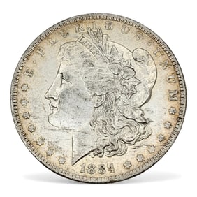1884 O Morgan Silver Dollar