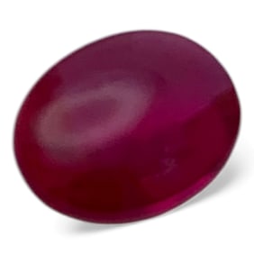 Faceted Dark Pink Ruby Gemstone
