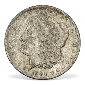 1884 O Morgan Silver Dollar