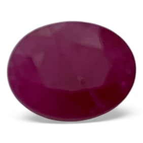 Faceted Dark Pink Ruby Gemstone