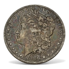 1886 O Morgan Silver Dollar