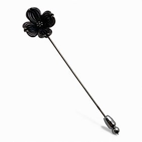 Sterling Silver Flower Stick Pin