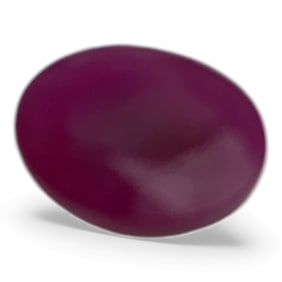Faceted Dark Pink Ruby Gemstone