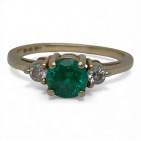 14k Yellow Gold & Cubic Zirconia Ring