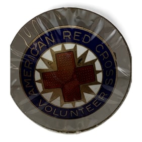 Sterling Silver American Red Cross Pin