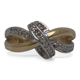 14k Yellow Gold & Champagne Diamond Ring