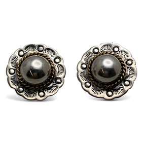 Pair Of Sterling Silver Clip Earrings