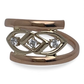 14k Rose Gold & Diamond Ring