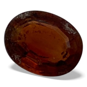 Faceted Orange/red Spinel Gemstone