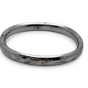 Sterling Silver Hinge Bracelet