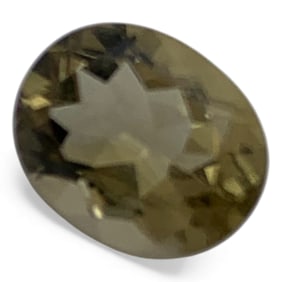Faceted Yellow Spinel Gemstone