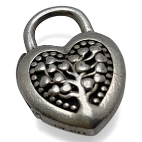 Sterling Silver Heart Lock