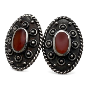 Pair Of Sterling Silver Earrings