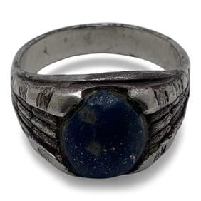 Silver & Blue Stone Ring