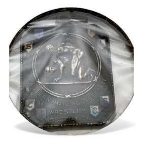 Sterling Silver 1933 Wrestling Pendant