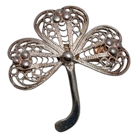 Sterling Silver Filigree Pin