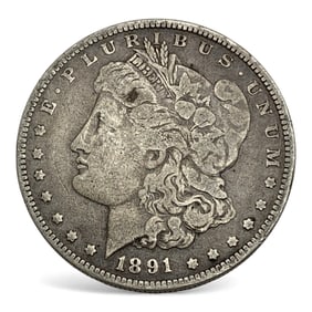 1891 O Morgan Silver Dollar