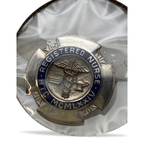 Silver Registered Nurse Pin