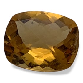 Faceted Orange Spinel Gemstone