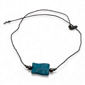 Sterling Silver & Blue Stone Necklace