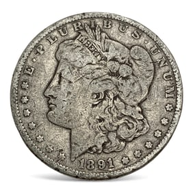 1891 Morgan Silver Dollar