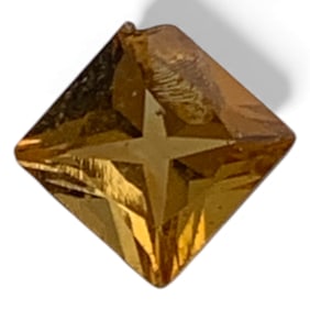 Faceted Orange Spinel Gemstone