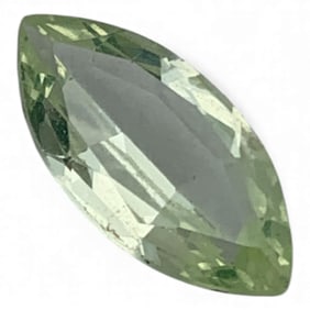 Faceted Light Green Spinel Gemstone