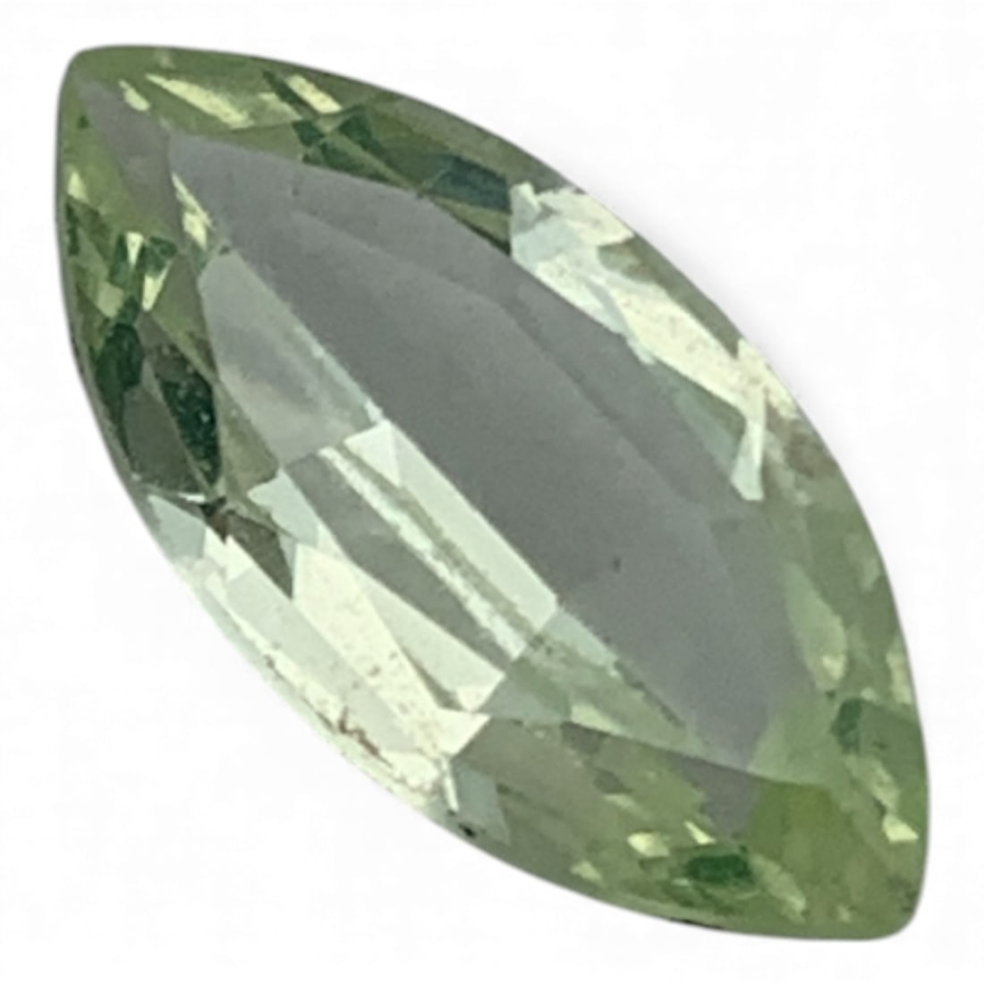 Faceted Light Green Spinel Gemstone: 6.92x13.90mm - See PhotosGemstone Tested With Presidium Gem Tester Il - Berners Does Not Guarantee Authenticity Of Gemstones