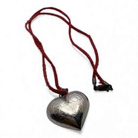 Sterling Silver Heart Pendant Necklace