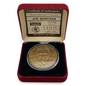 Bronze Sports Medallion, Joe Montana