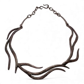 De Phine Nardin Silver Collar Necklace
