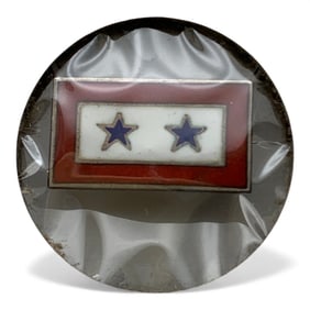 Sterling Enameled 2 Sons In Service Pin