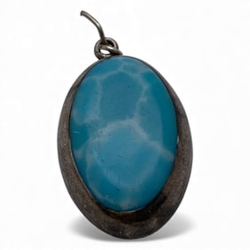 Silver & Blue Stone Pendant