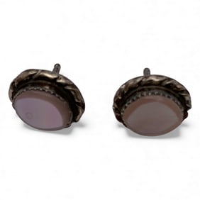 Sterling & Mother Of Pearl Earrings