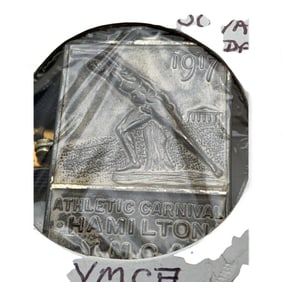 Sterling Silver 1917 Track 100 Yard Dash Pendant