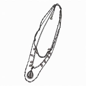 Silver Multi Strand Necklace