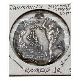 Sterling Silver Swimming Pin