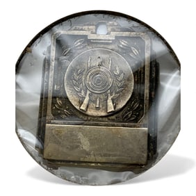 Sterling Silver Shooting Rifle Pendant