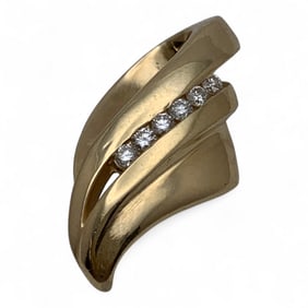 14k Gold And Diamond Pendant