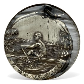 Sterling Silver Rowing Pendant