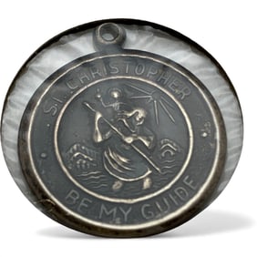 Sterling Silver St. Christopher Pendant