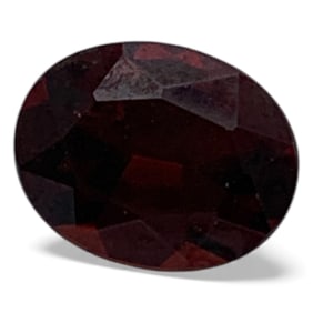 Faceted Red Garnet Gemstone