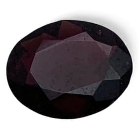 Faceted Red Garnet Gemstone