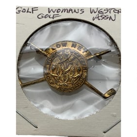 Sterling Womans Western Gold Assn. Pin