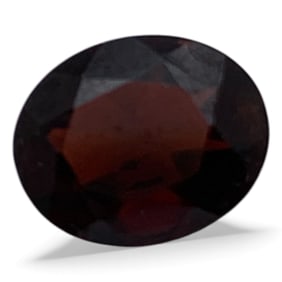 Faceted Red Garnet Gemstone